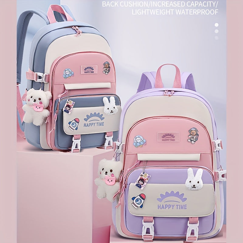 Chic Nylon Backpack for Girls