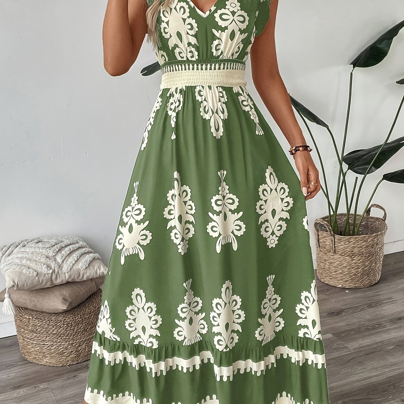 Women's Navy Blue Floral Print