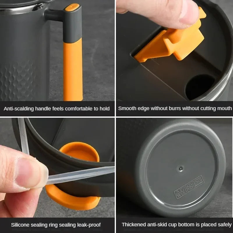 Stainless Steel Coffee Mug with Lid