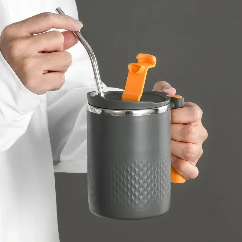 Stainless Steel Coffee Mug with Lid