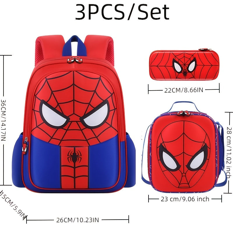 3pcss/Set Spider-Man Backpack Set