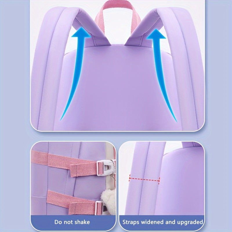 Chic Nylon Backpack for Girls