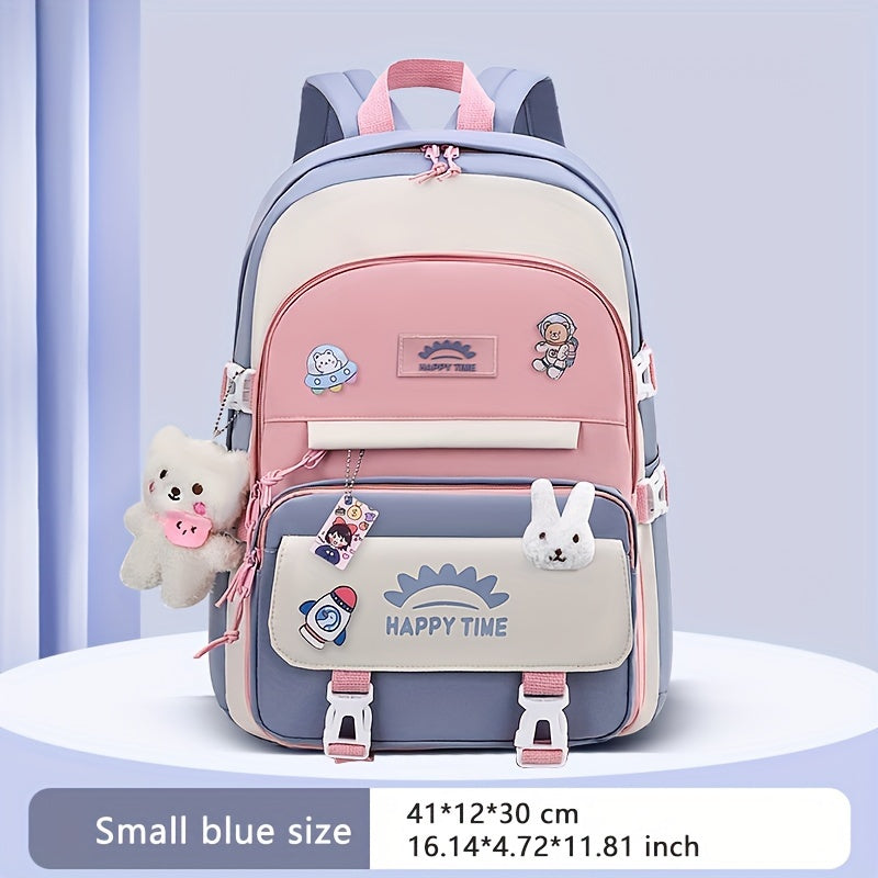 Chic Nylon Backpack for Girls