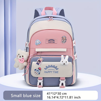 Chic Nylon Backpack for Girls