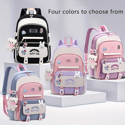 Chic Nylon Backpack for Girls