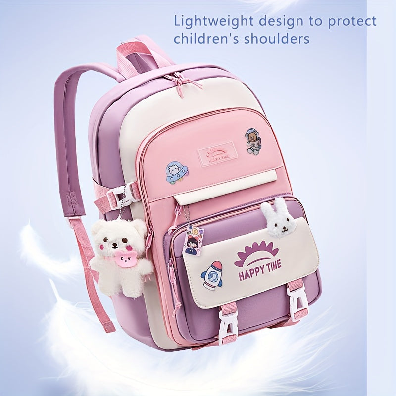 Chic Nylon Backpack for Girls