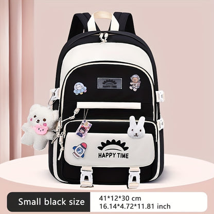 Chic Nylon Backpack for Girls