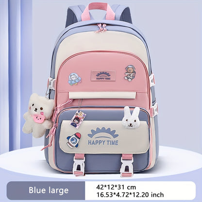 Chic Nylon Backpack for Girls
