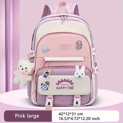 Chic Nylon Backpack for Girls