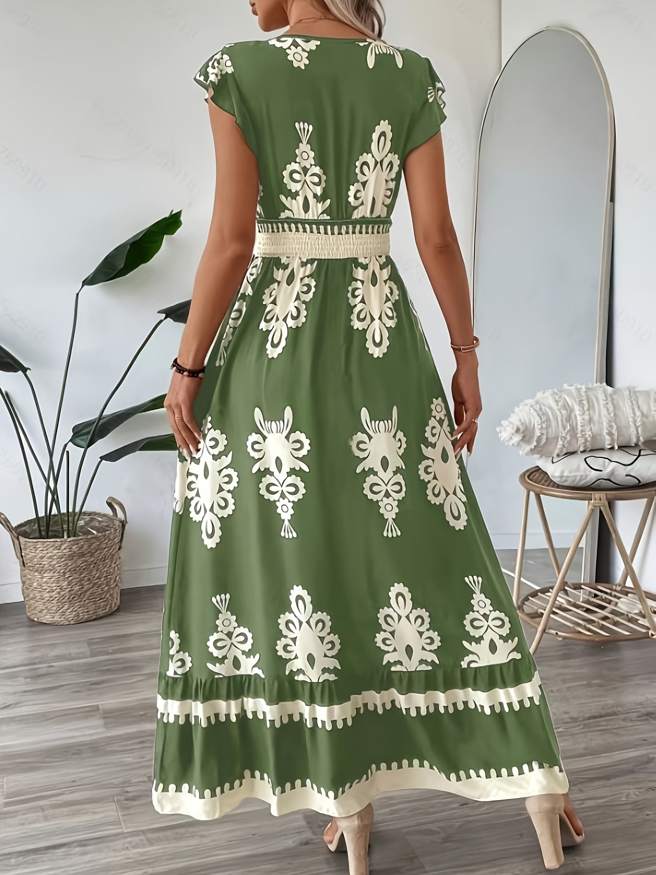 Women's Navy Blue Floral Print