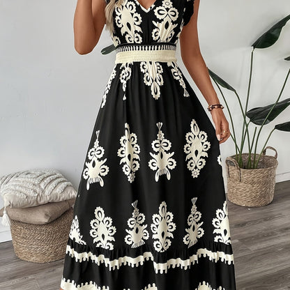 Women's Navy Blue Floral Print