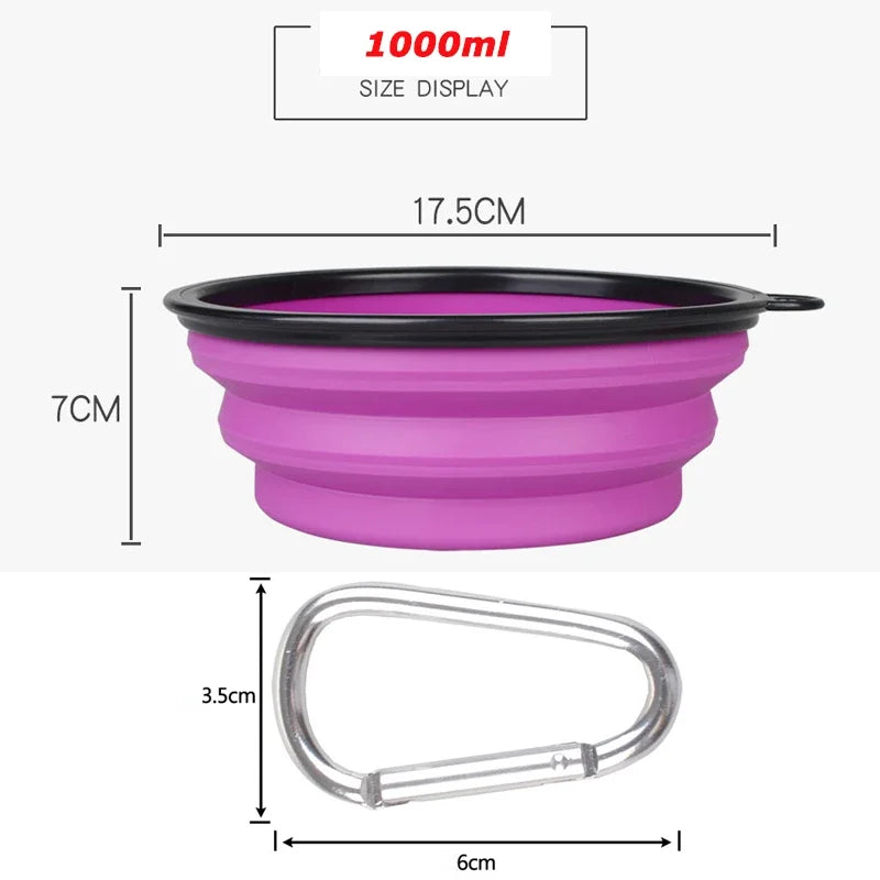 Folding Silicone Bowl Outdoor Travel Portable