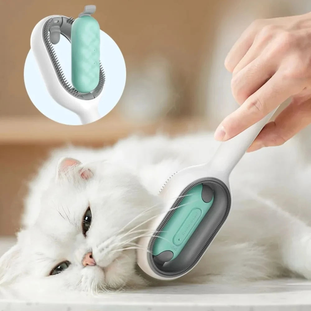 Multifunctional pet grooming brush