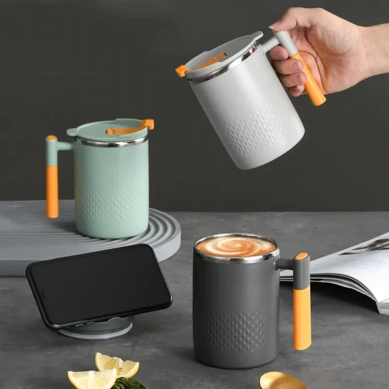 Stainless Steel Coffee Mug with Lid