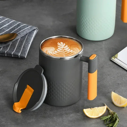 Stainless Steel Coffee Mug with Lid