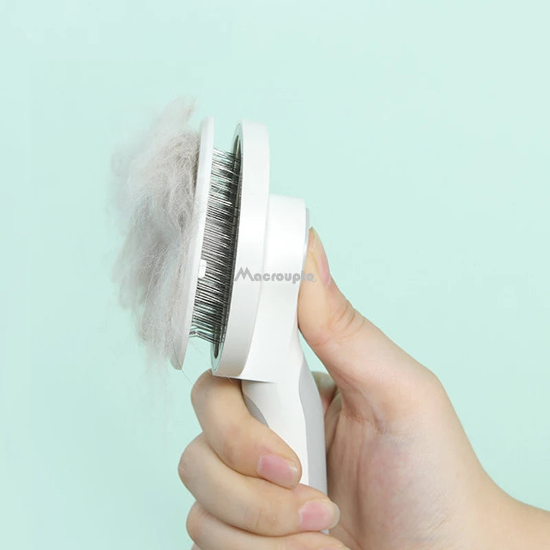 Self Cleaning Slicker Brush for Dog and Cat Removes Undercoat.