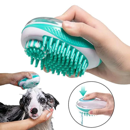 Pet bath and massage brush