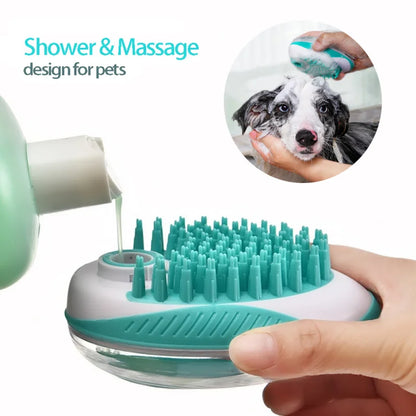 Pet bath and massage brush