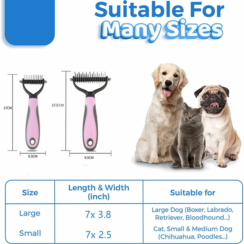 New Hair Removal Comb for Dogs Cat