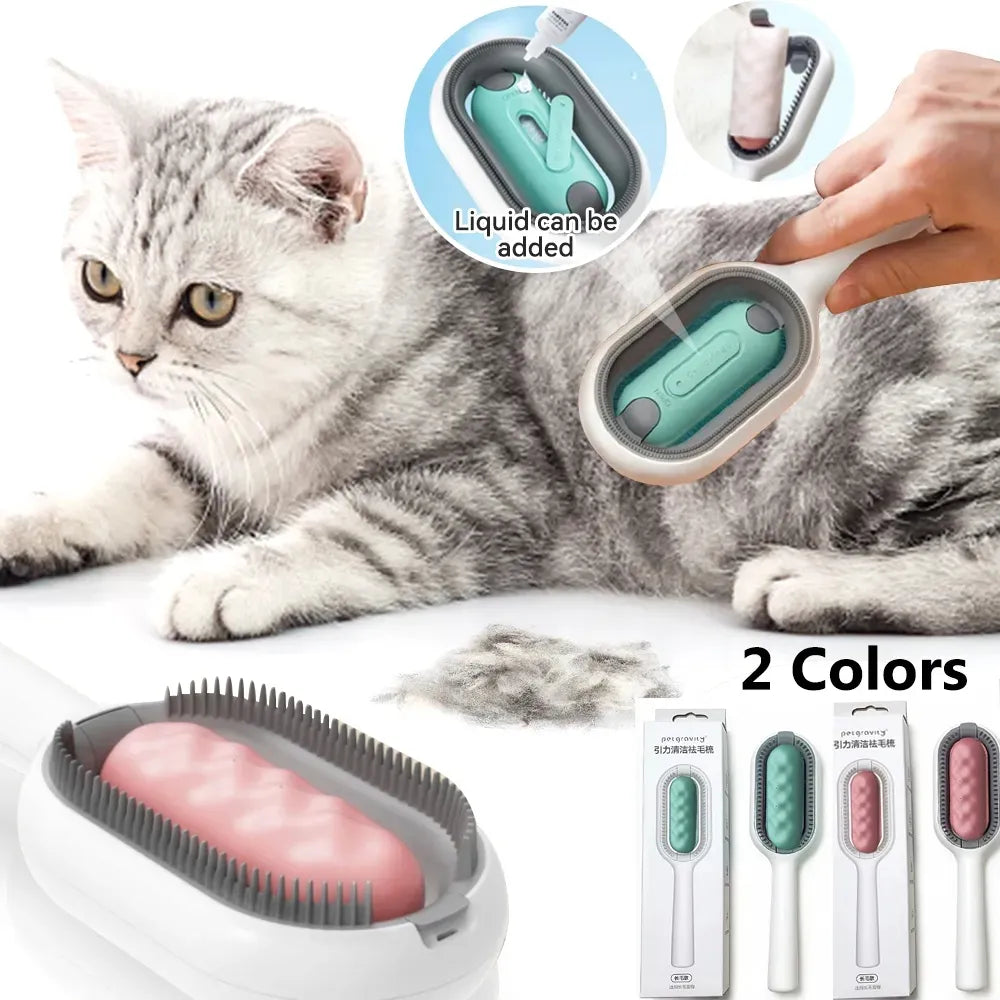 Multifunctional pet grooming brush