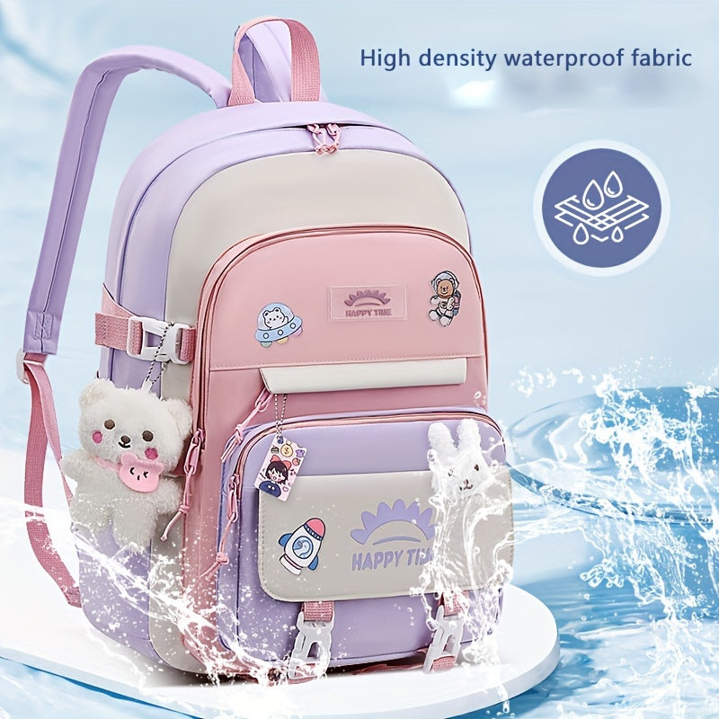 Chic Nylon Backpack for Girls