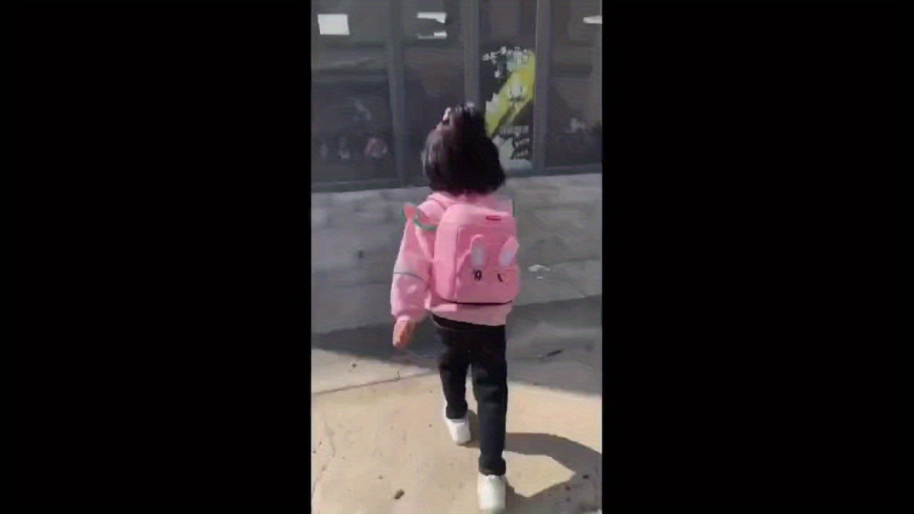 Adorable Pink Rabbit Backpack for Girls
