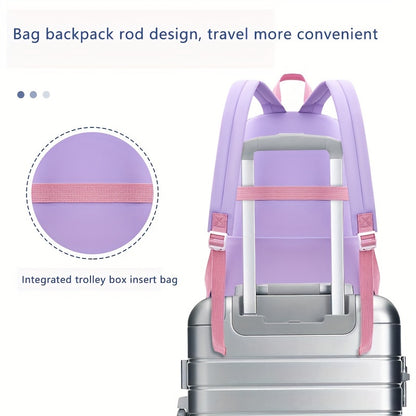 Chic Nylon Backpack for Girls