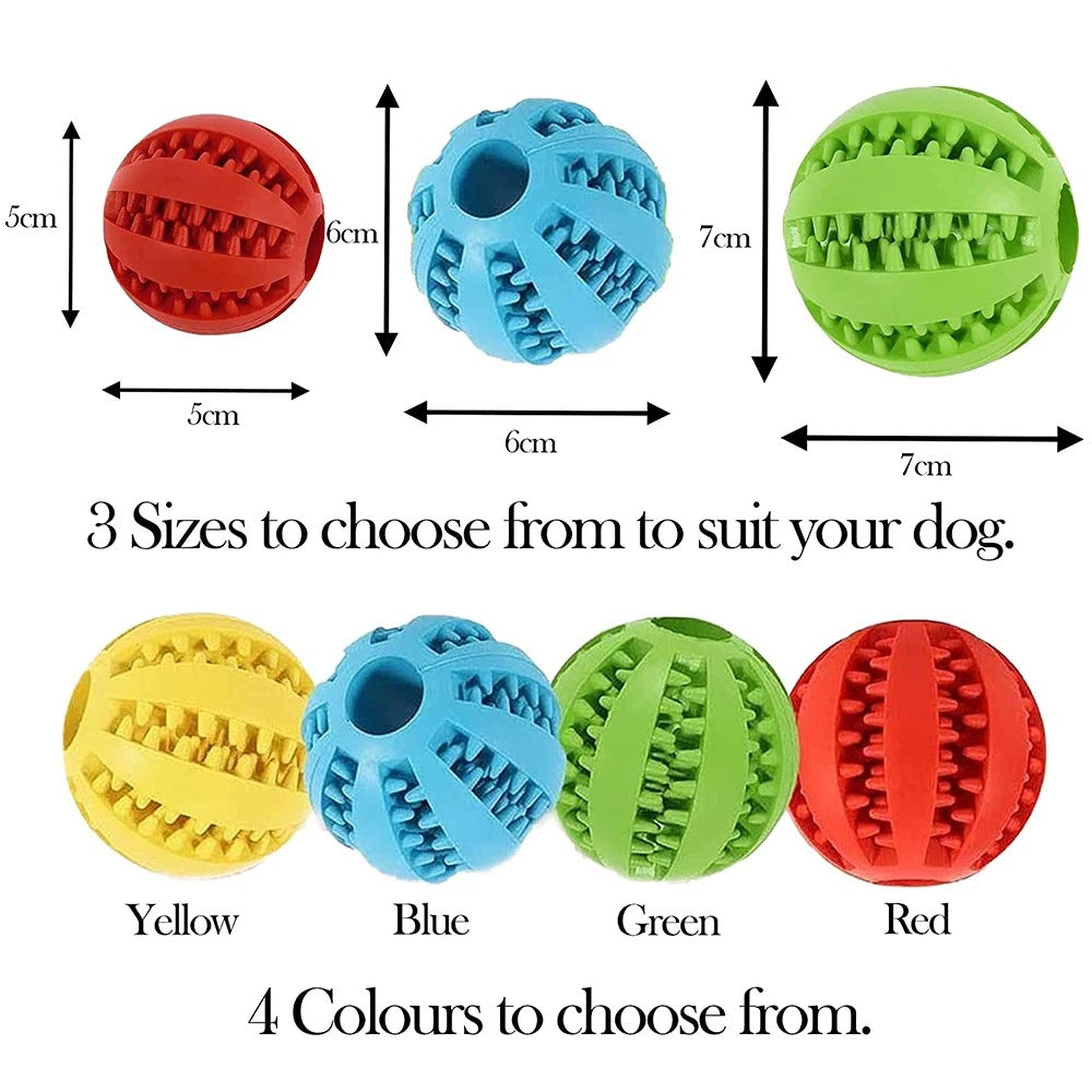 Silicone Pet Dog Toy Ball Interactive