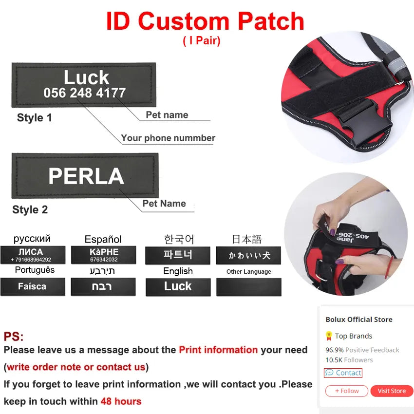 Personalized Dog harness